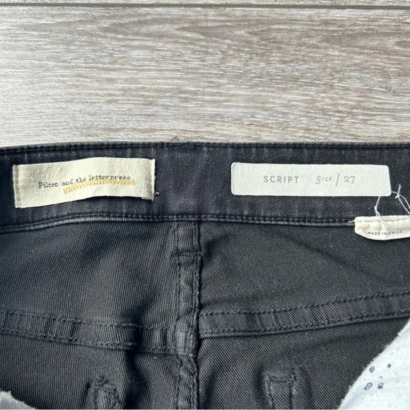 Anthropologie Pilcro and the  Letterpress Embellished Black Jeans - Picture 11 of 16